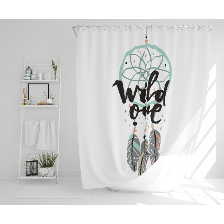 Bloomsbury Market Broom Polyester Shower Curtain Set Wayfair.co.uk